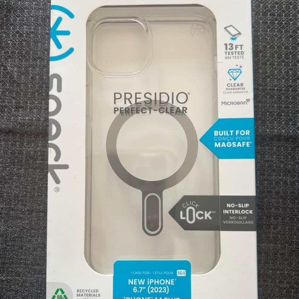 Speck Presidio Perfect-Clear Case for iPhone 6.7" (2023) - Clear